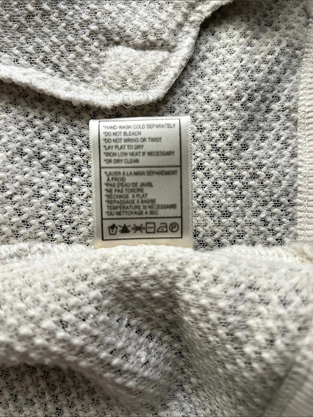 JACK by BB DAKOTA Open Front Knit Cardigan in White Size Small - Picture 4 of 9